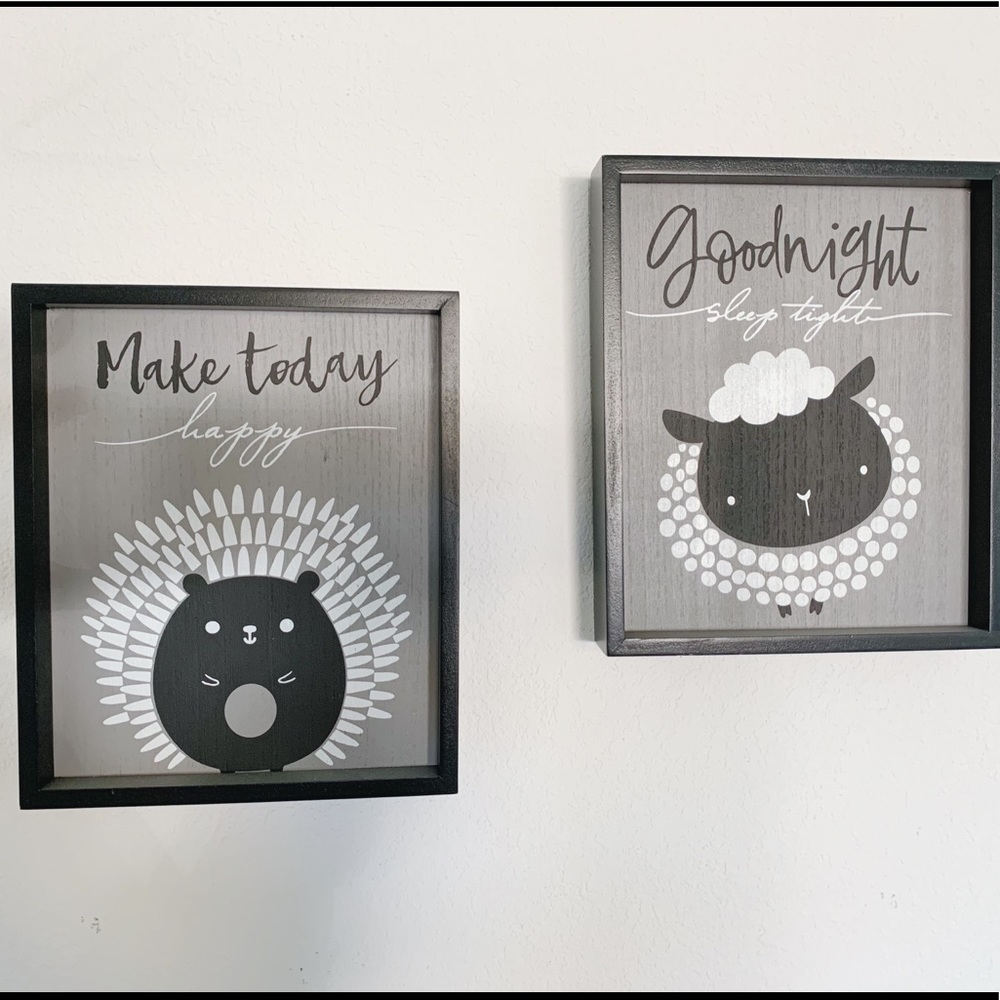 Black and White Nursery Artwork